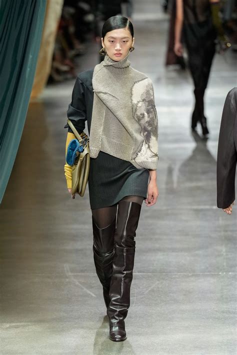 maglia lana bianca sfilata fendi|I look più belli della sfilata Fendi Autunno Inverno 2024 2025.